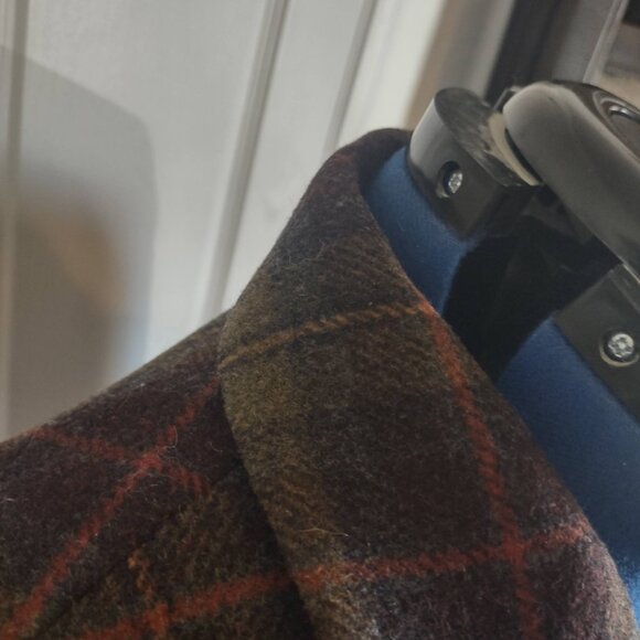 L.L.Bean Dark Plaid Wool Cashmere Jacket 14R Turkey RN71341 - Picture 8 of 14